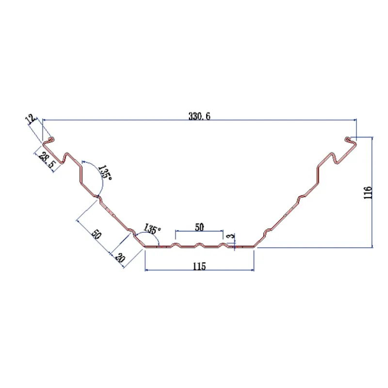 Feeding Trough Roll Forming Machine