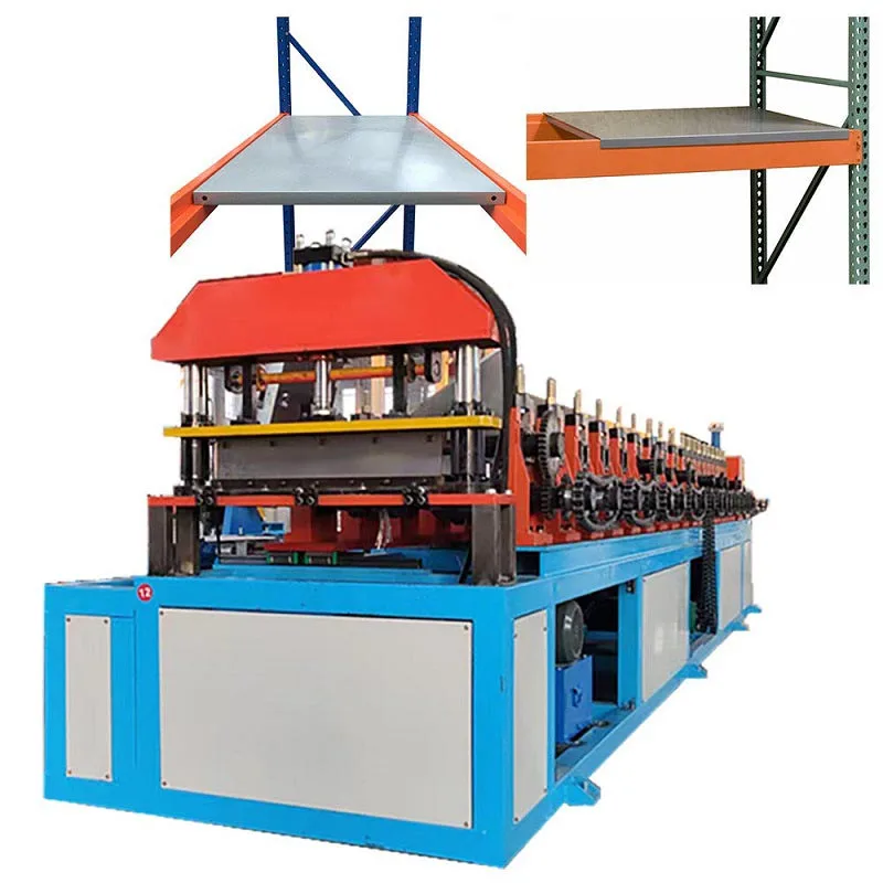 Solid Steel Pallet Rack Decking Roll Forming Machine